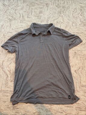 Men's Gray Polo Shirt - Smartwool